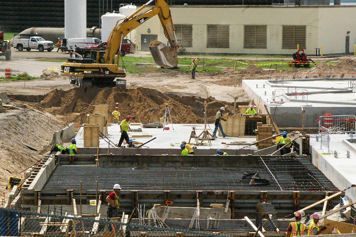 Power Plant Regulation System Concrete Foundations