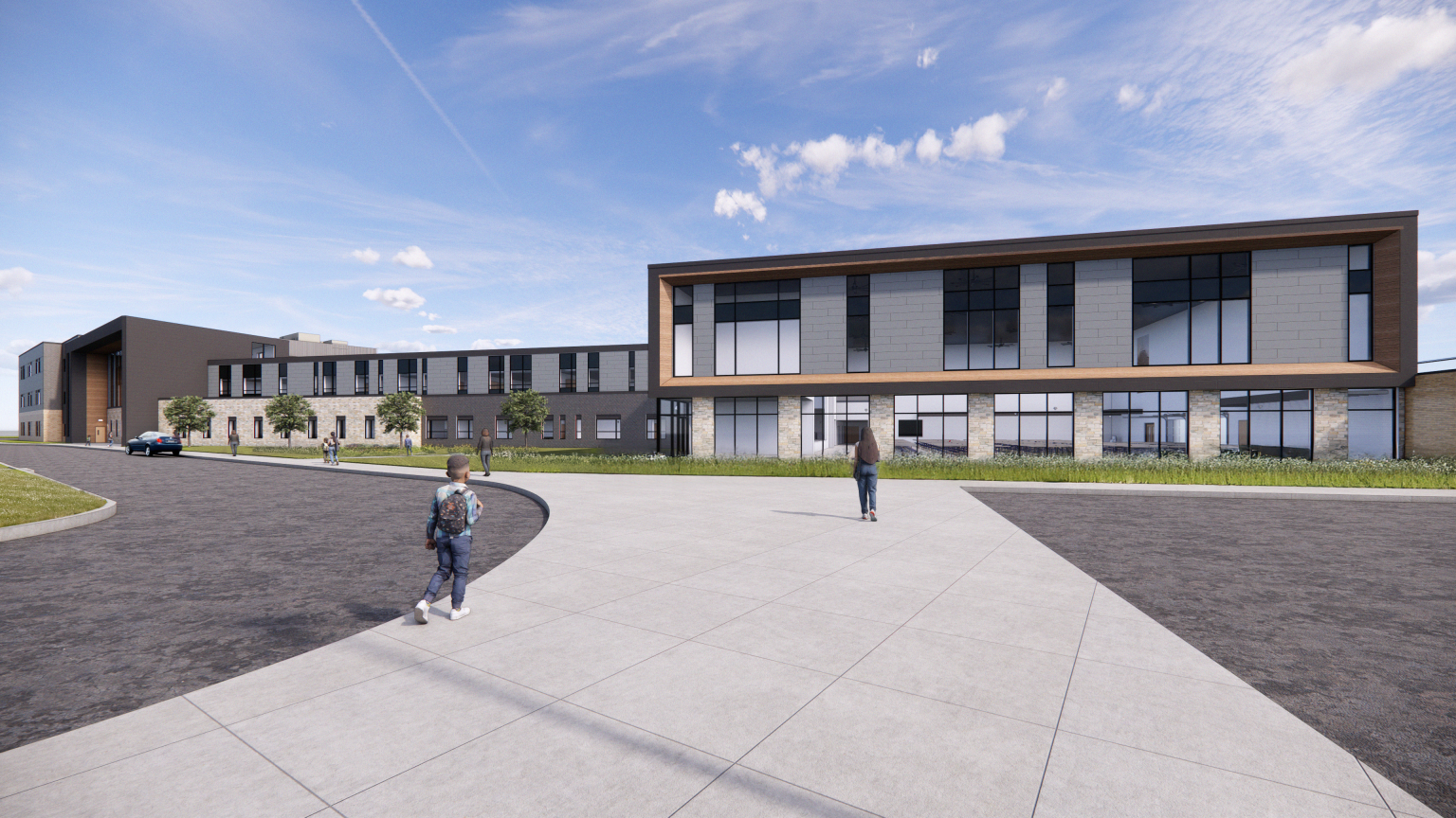 Mukwonago Area School District Park View Middle School Rendering 4