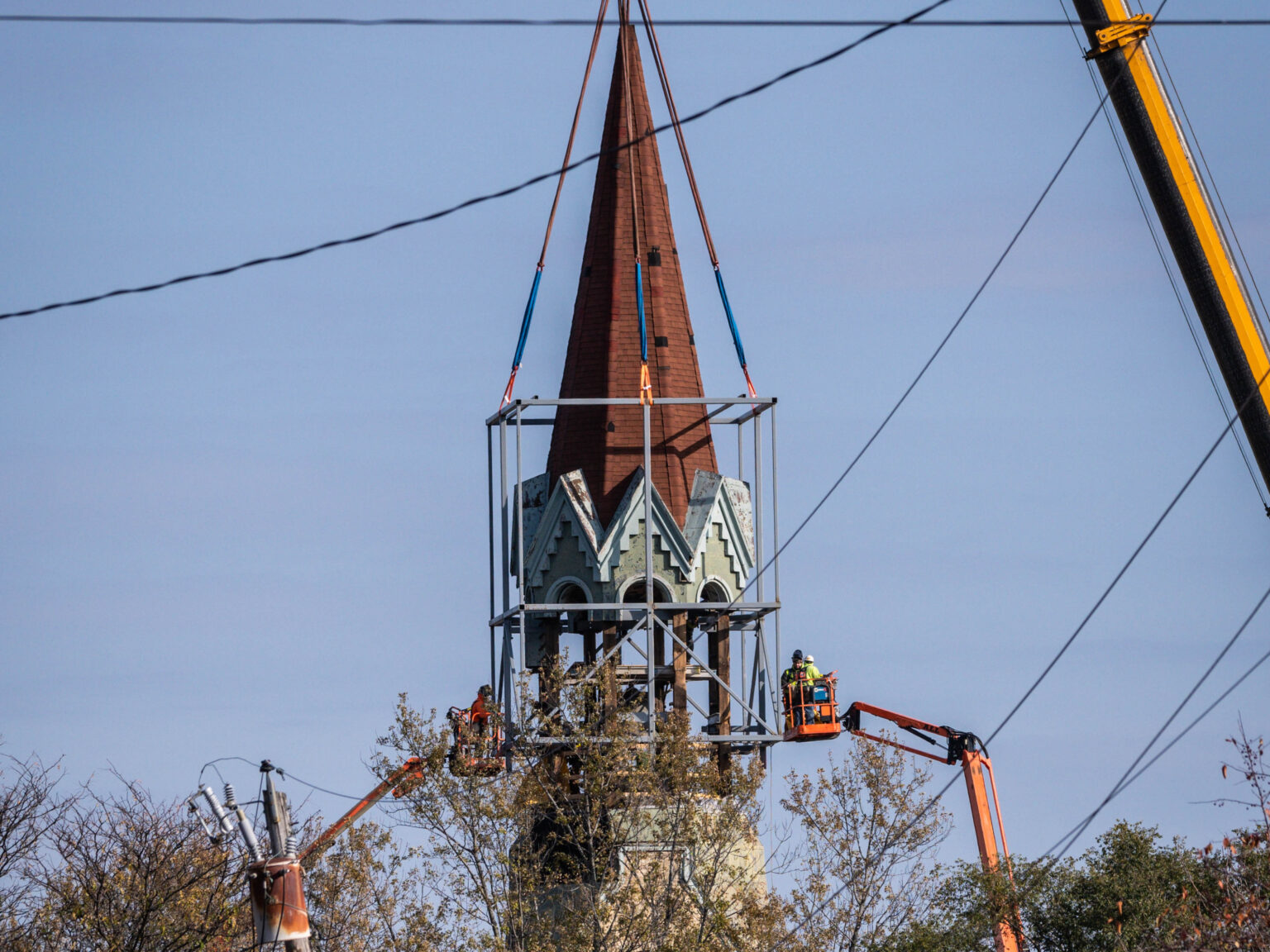 St Patrick's Church Steeple Removal